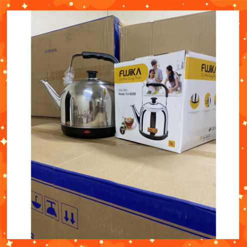 Siêu Điện Siêu Tốc INOX Cao Cấp FUJIKA / NKMEDIA- 5L - Hàng Chuẩn - BH 12 Tháng