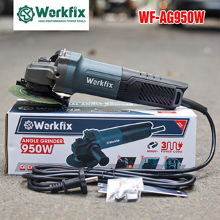  Hoả Tốc Máy mài máy cắt dùng điện WORKFIX - AG950W Công Suất 950W Công Tắc Đuôi Lõi Đồng 