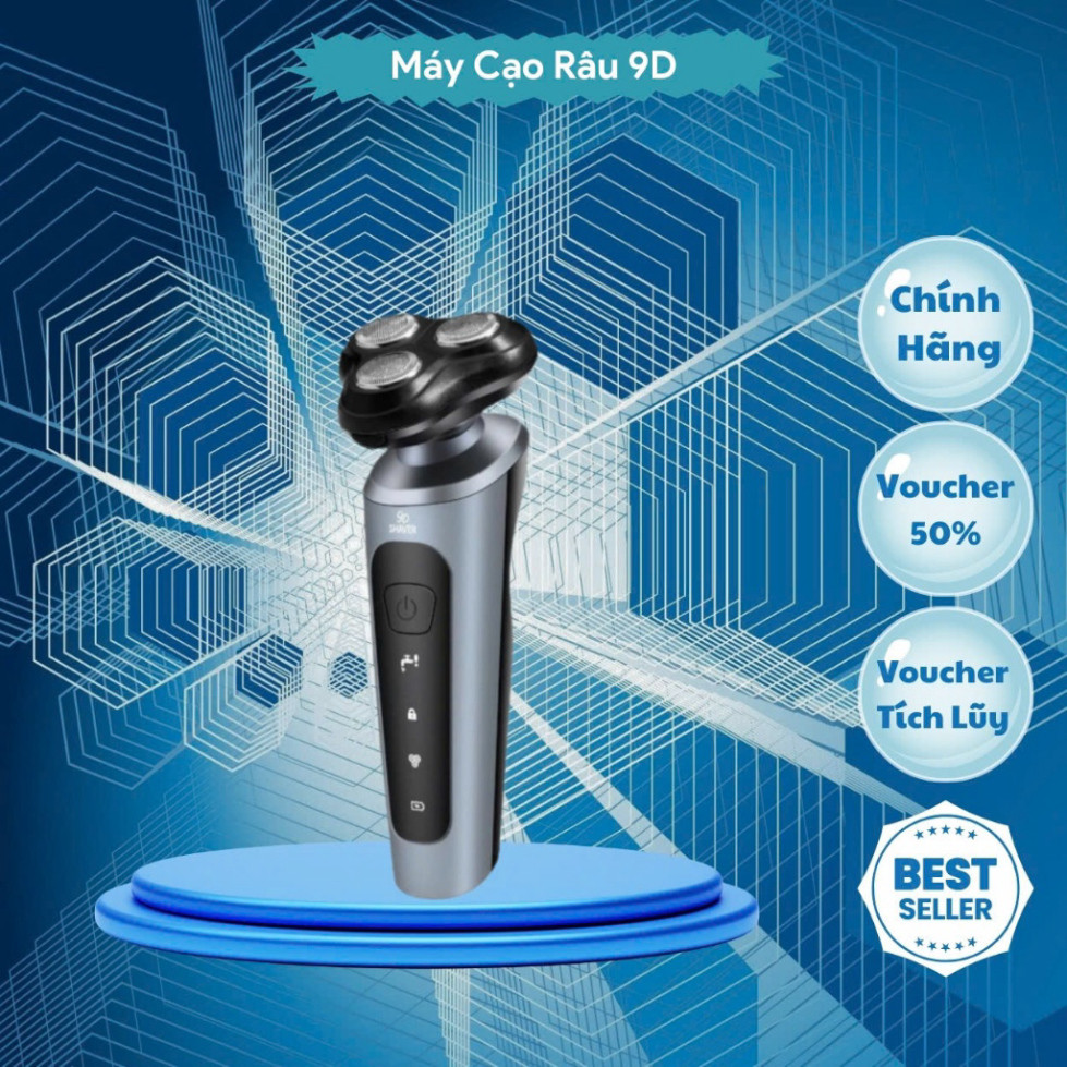 Máy Cạo Râu đazinăng 9D SHAVER screen chỉ ra LED Dao Cạo Nổi 3 cổng sạc cho iPhone 4/4S/5/5S và các loại máy Samsu Hot