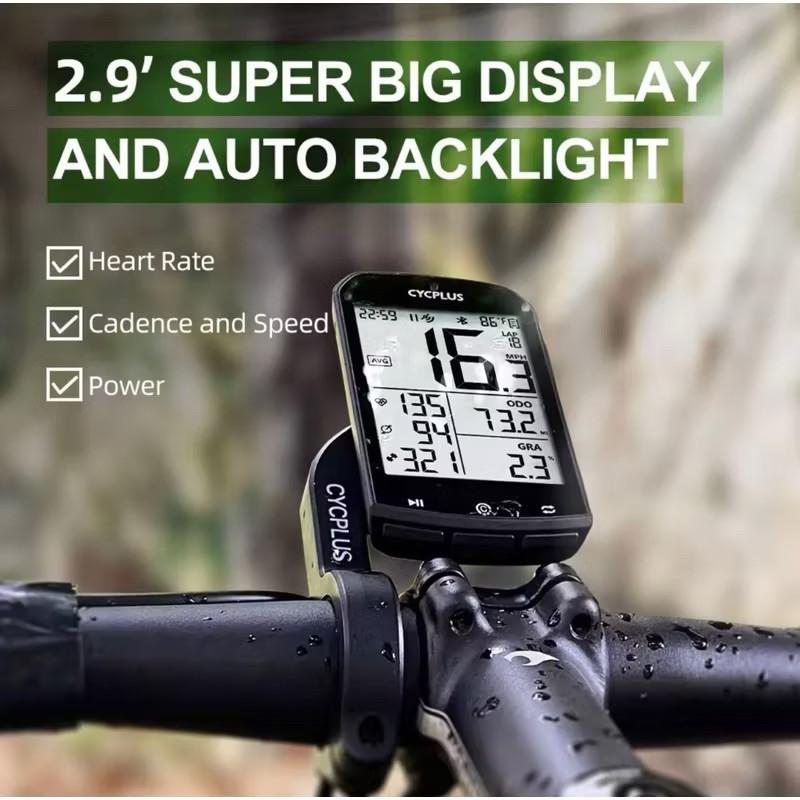 Đồng hồ CYCPLUS M1 đồng hồ xe đạp đo chỉ số đạp dùng sóng vệ tinh GPS kháng nước IPx6 sạc USB-C -hàn
