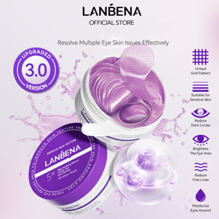 LANBENA  Mặt Nạ Mắt 5X Retinol LANBENA Chống Lão Hóa Và Làm Mờ Nếp Nhăn Cao Cấp 60 Miếng