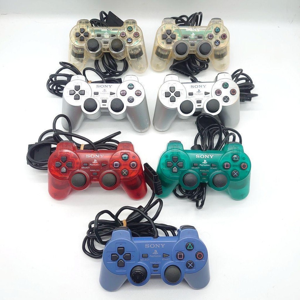 Used Sony Playstation 2 PS2 Dualshock 2 Analog Wired Controller SCPH-10010 Works Well