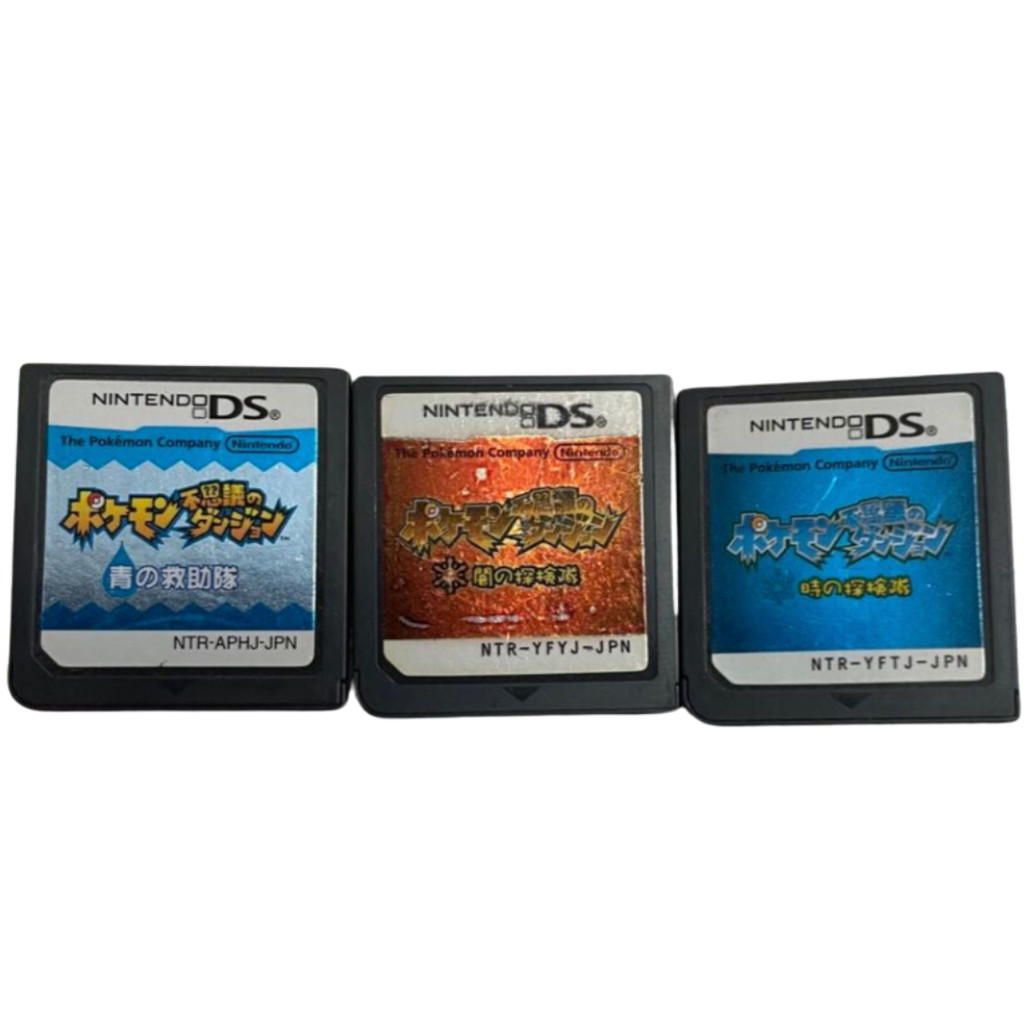 Used Pokemon Mystery Dungeon: Blue Rescue Team + Dark Explorers + Time Explorers Set