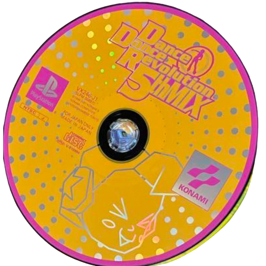 Used PS1 PS PlayStation 1 Dance Dance Revolution 5th MIX Disc Only No case