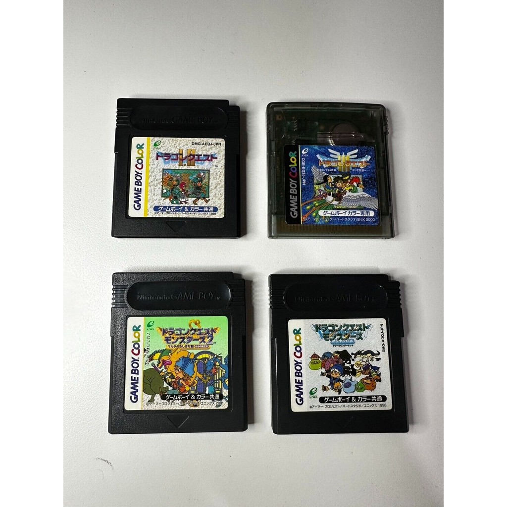 Used DRAGON QUEST 1 2 3 Dragon Quest Monsters SET Gameboy Color Nintendo Japanese