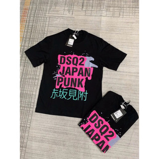  Áo phông Nam Nữ DSQ Japan Punk 2 màu đen trắng in đỏ ở giữa chất liệu cotton lạnh co dãn 2 chiều HOT  M32  