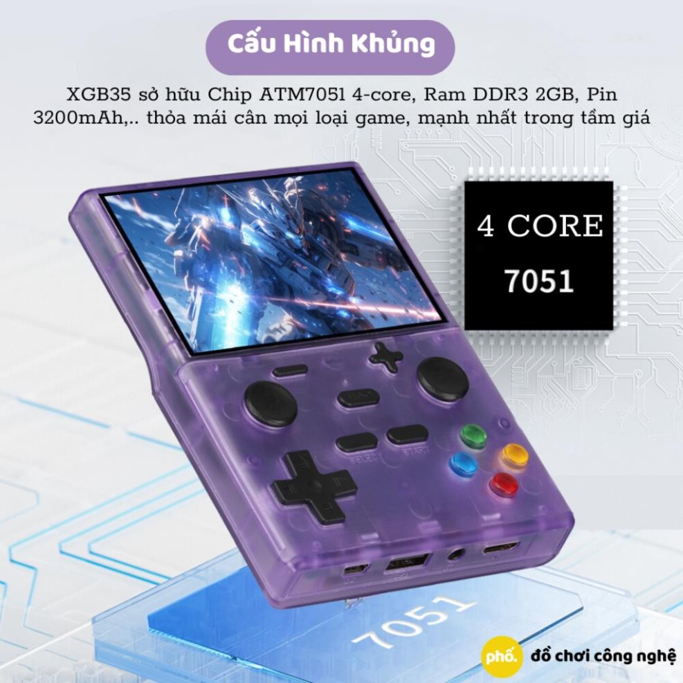 Máy Chơi Game Cầm Tay R36S - Có Sẵn Hơn 10.000 Trò Chơi - Tặng Kèm Tai Nghe