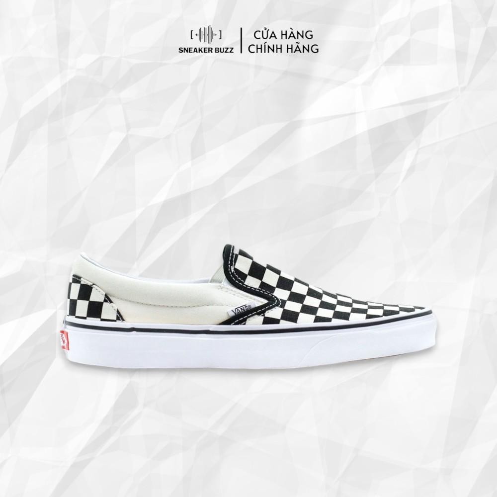 Giày Vans Slip-On Classic Unisex VN000BVZDSB - Thiết kế Checkerboard, đế cao su bám dính
