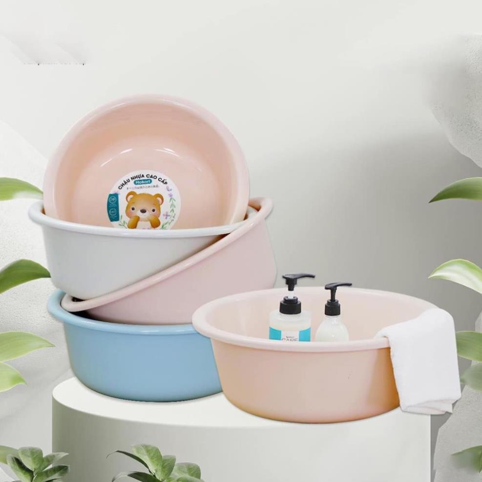 Chậu nhựa Hokori đủ size | Chậu rửa mặt cao cấp Hokori Việt Nhật