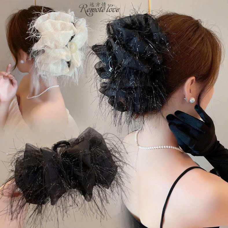  Kẹp Tóc Bong Bóng Nhiều Lớp Phồng Đơn Giản Đính Đá Dễ Thương Zichi KBB 