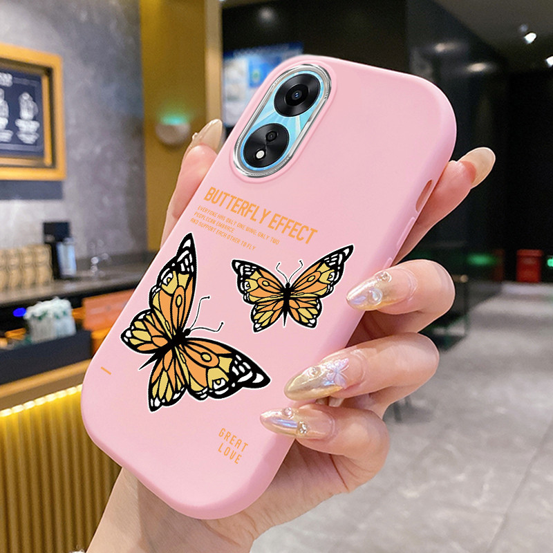 Ốp Lưng OPPO A58 5G A78 5G A58X 5G A1X A2X 5G A78 A79 5G A2 5G Case Mẫu bướm sáng tạo