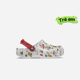 Giày Clog Trẻ Em Crocs Peanuts Classic - Trắng  - 208630-94S