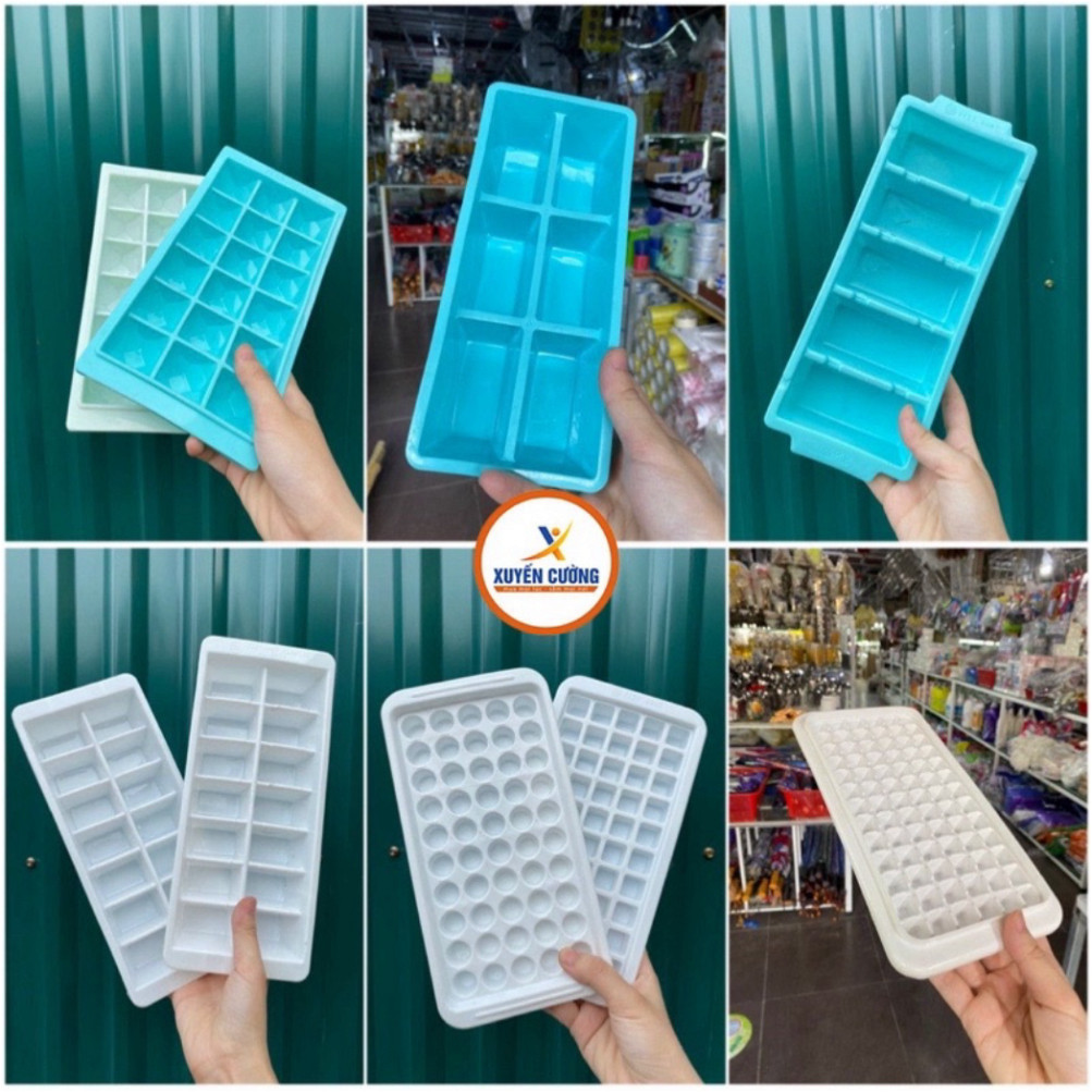 Khay đá, vỉ đá Việt Nhật 5 viên, 6 viên, 14 viên, 18 viên, 50 viên, 78 viên - Mẫu mới