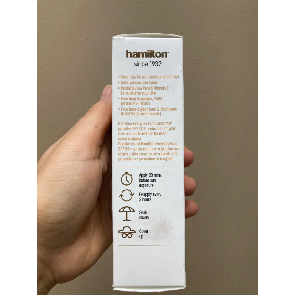 Kem chống nắng mỏng nhẹ cho da - Hamilton Chính Hãng Úc CHUẨN ÚC