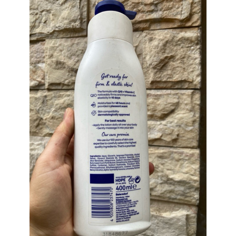 Dưỡng thể Nivea Q10 vitamin C 400ml CHUẨN ÚC