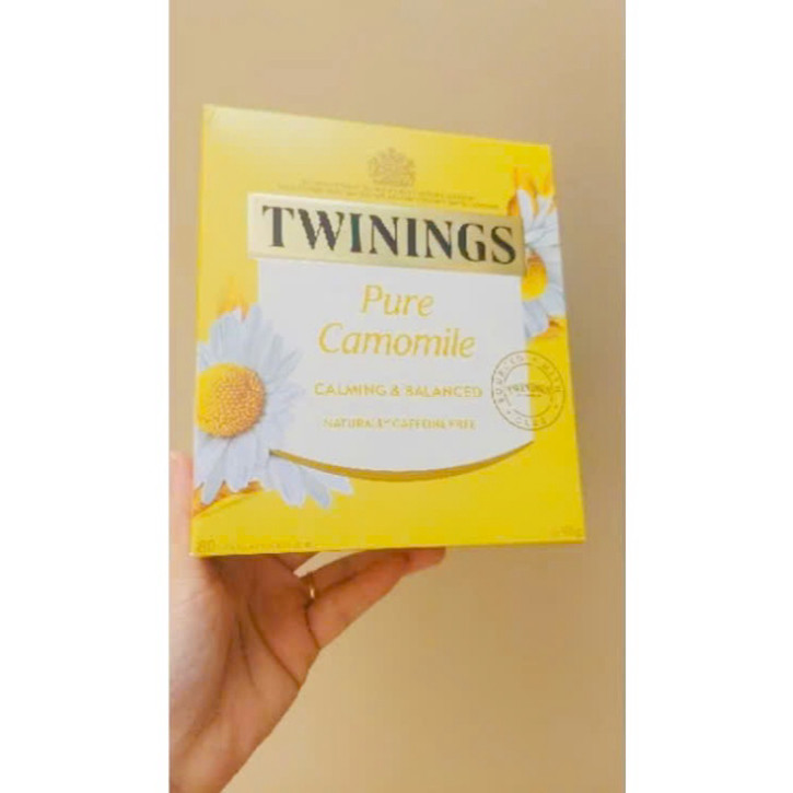 Trà twinings pure camomile tea vị hoa cúc hộp 80 gói CHUẨN ÚC