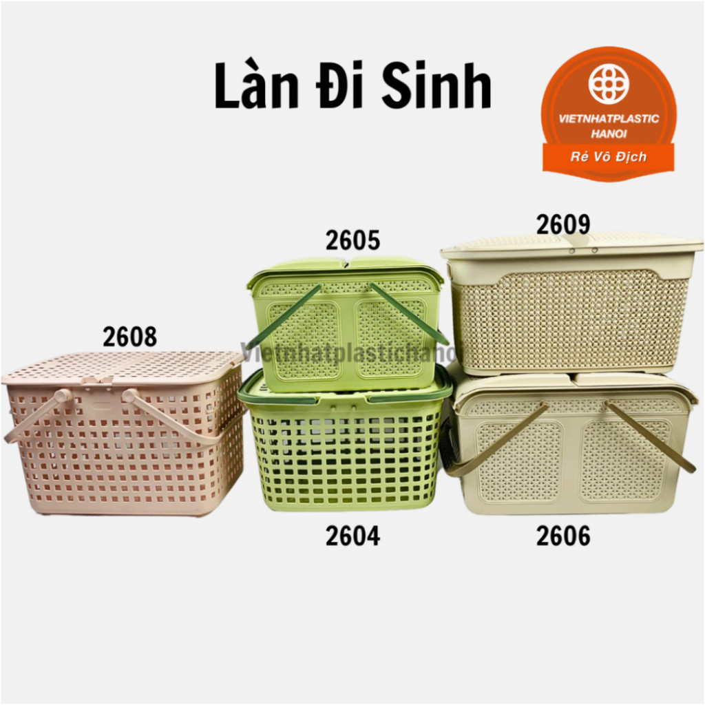 Làn Đi Sinh Việt Nhật Đa Năng Có Nắp Mở Rộng Tiện Lợi, Giỏ đựng đồ sơ sinh cho bé size to - Mẫu mới