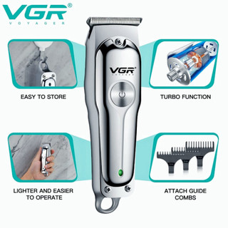 Tông Đơ Cắt Tóc VGR-071, Đầu Cắt Thép Carbon An Toàn Bền Bỉ Thiết Kế Gọn Nhẹ Vừa Tay (Full Phụ Kiện)