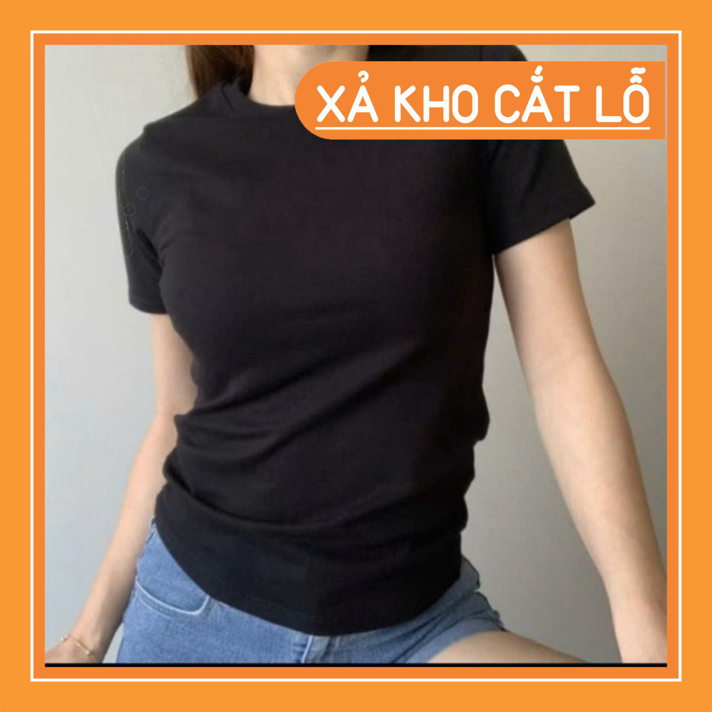 ÁO THUN BABY TEE TRƠN , BASIC TEE FORM ÔM, BABY TEE BODY | BigBuy360 - bigbuy360.vn