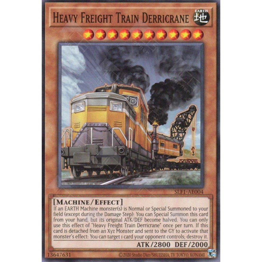 Thẻ bài Yugioh -SLF1-AE004 -Heavy Freight Train Derricrane