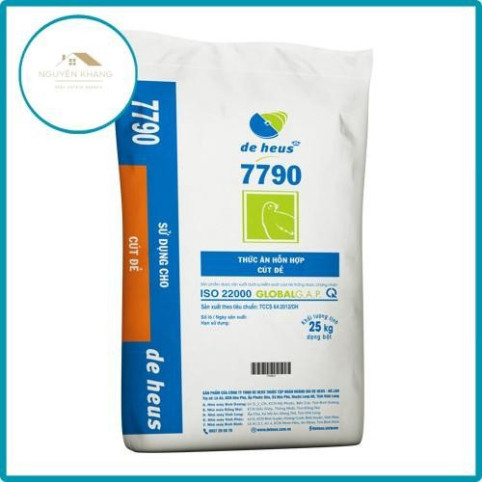 1kg Cám chim cút dẻ, gà đẻ rutin 19 đạm dạng bột 7790 cao cấp của Deheus đóng túi 1kg