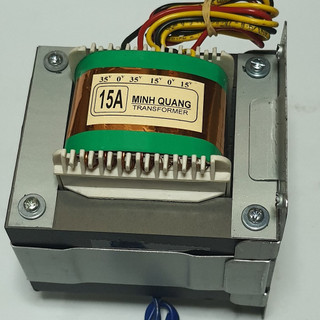 Biến Áp Cách Ly 200W 35V đối xứng, Điện vào 220V AC, Ra (35V 0V 35V)AC, Đồng 100%, Công Suất  200W