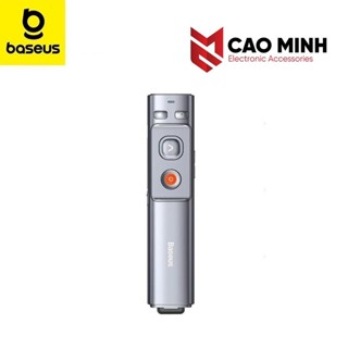 Bút Trình Chiếu Laser Điều Khiển Từ Xa Cho Máy Chiếu Baseus Orange Dot Wireless Presenter 2.4ghz Với USB  - caominhplus
