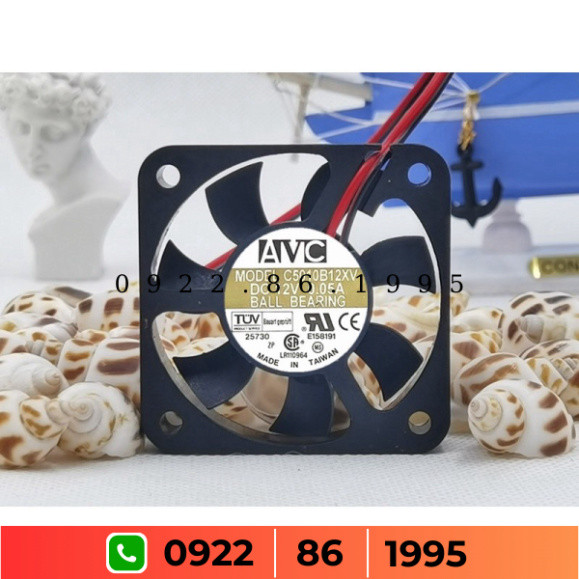 Quạt Làm Mát AVC 5 C/cm 5010 12V 0.05A   C5010b12e C5010b12ev C5010b12xv new