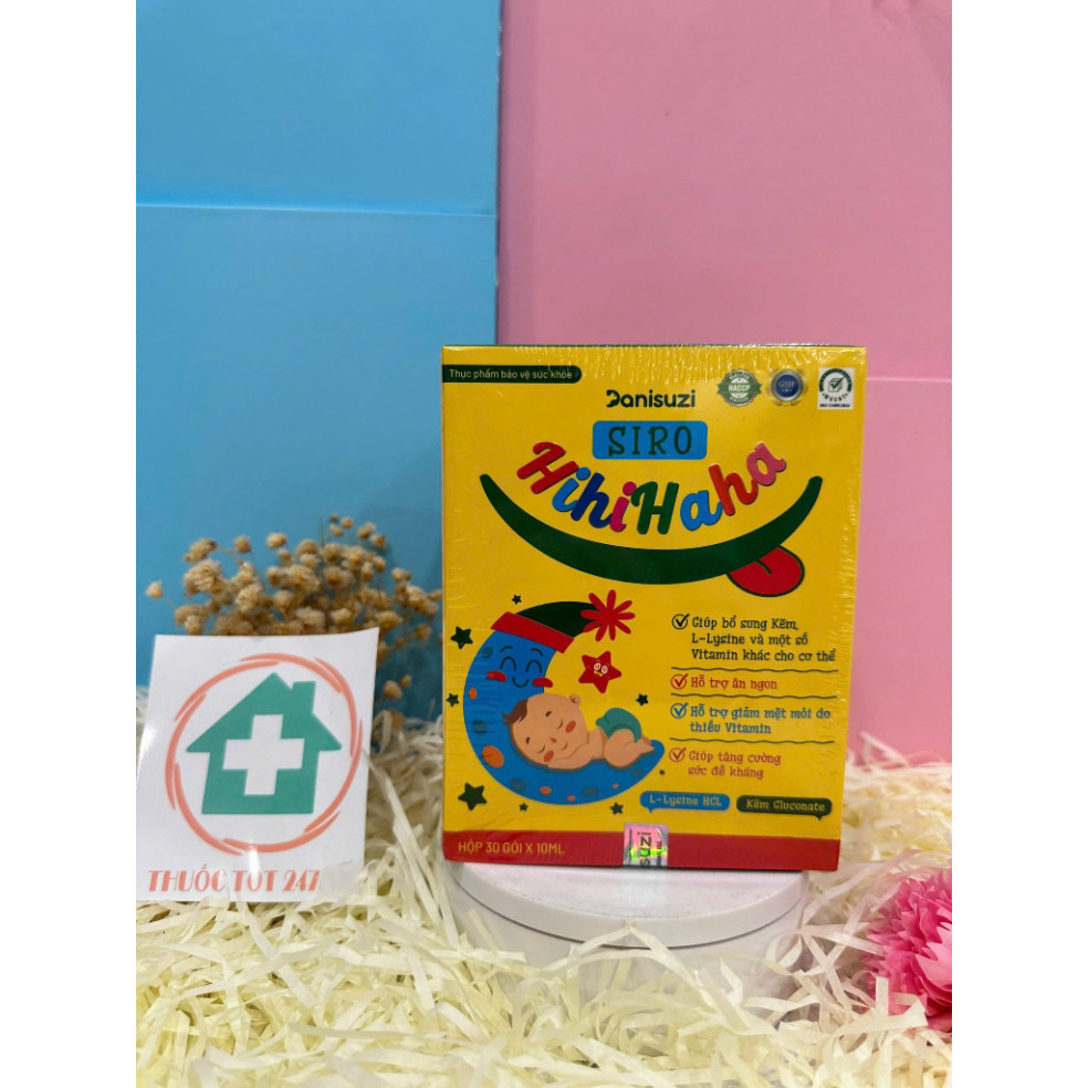 Siro Ăn Ngon Hihihaha Huyền Phi Giúp Bé Hết Biếng Ăn,Hết Táo Bón,Tăng Cân,Tăng Đề Kháng - Hihihaha Siro [Hộp 30 Gói]