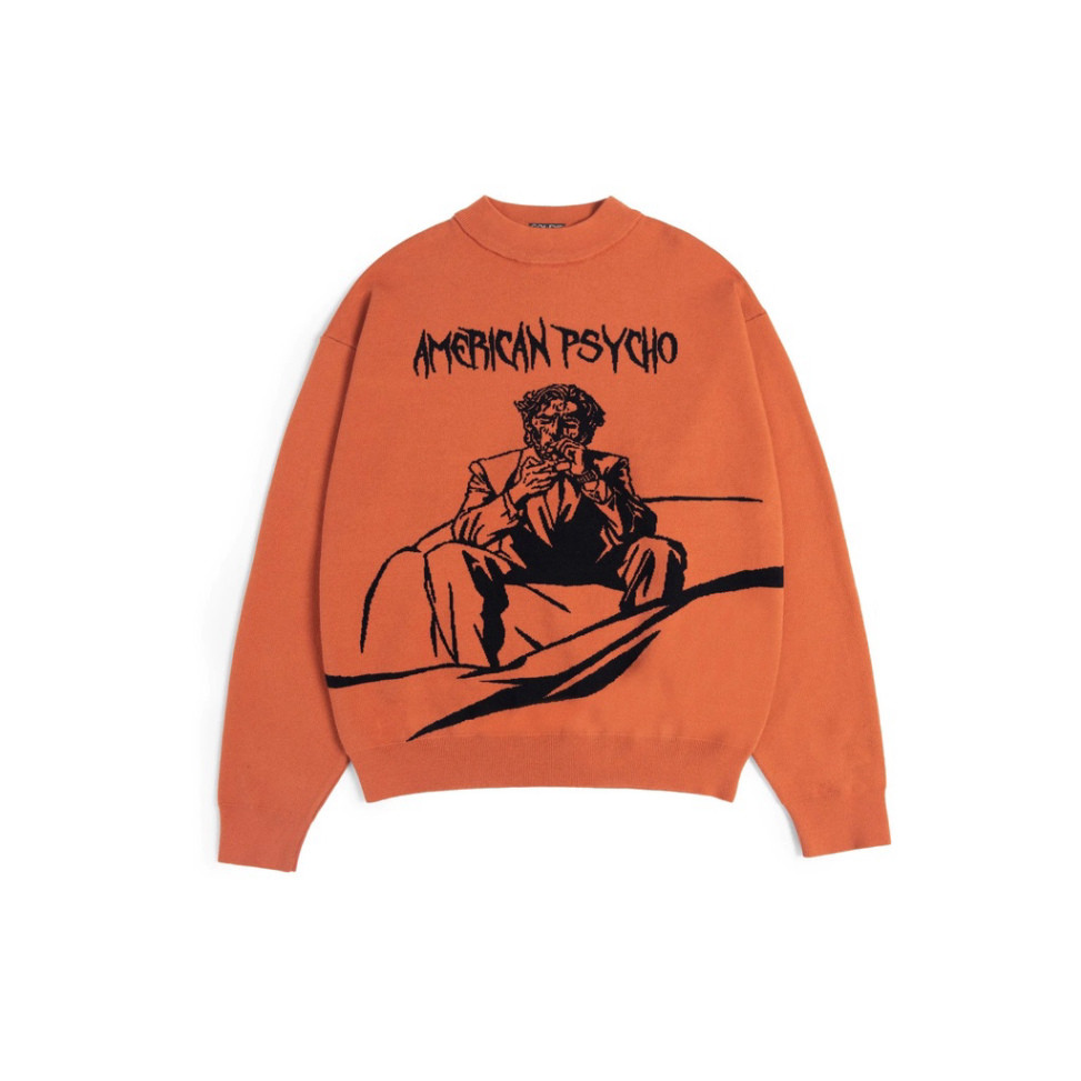 Áo Sweater Thêu Hình AMERICAN PSYCHO GODMOTHER 34