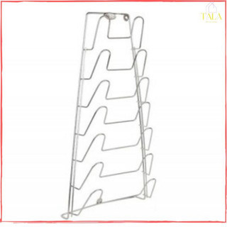  Giá inox treo để vung xoong nồi 6 tầng giúp tiết kiệm không gian - Kệ để nắp nồi inox không gỉ tiện lơij 