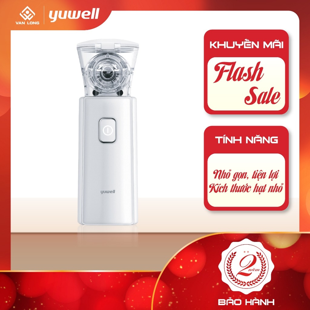 Máy xông mũi họng, máy xông khí dung cầm tay Yuwell M103 - Bảo hành chính hãng 24 tháng