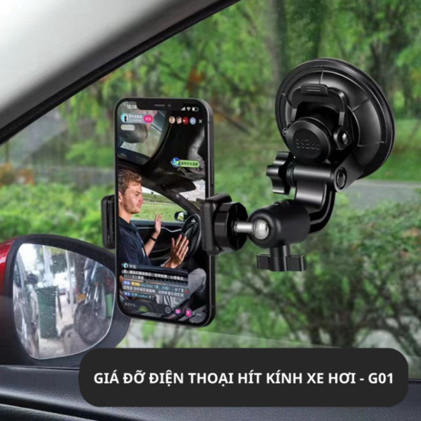 Giá Đỡ Điện Thoại Ô Tô Hút Chân Không Có Remote Chụp Hình Kẹp Để Điện Thoại Trên Xe Hơi Thông Minh - GDDT02 | BigBuy360 - bigbuy360.vn