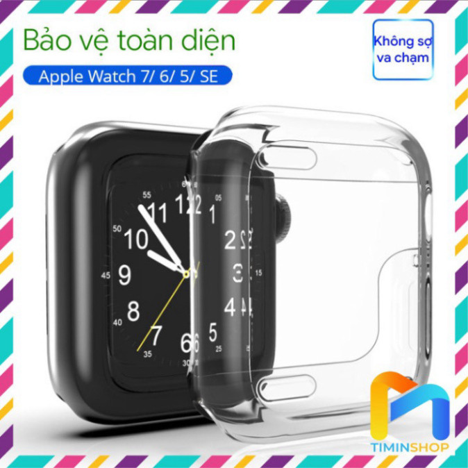 Ốp Apple Watch series 11/ 10/ 9/ 8/ 7/ 6/ 5/ SE/ Ultra/ Ultra 2 49mm - dẻo, trong suốt