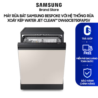 [MIỄN PHÍ VẬN CHUYỂN] Máy rửa bát Samsung Bespoke DW60CB750FAPSV với hệ thống rửa xoáy kép Water Jet CleanTM