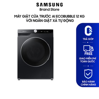 [FREESHIP] Máy giặt cửa trước Samsung 12 kg AI Ecobubble với Ngăn giặt xả tự động WW12CGP44DSBSV (Giao hàng sau 15 ngày)