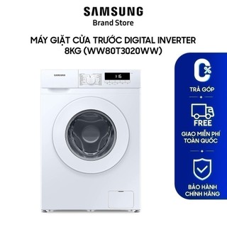   MIỄN PHÍ VẬN CHUYỂN  Máy giặt cửa trước Samsung với Động cơ Digital Inverter 8 kg WW80T3020WWSV 