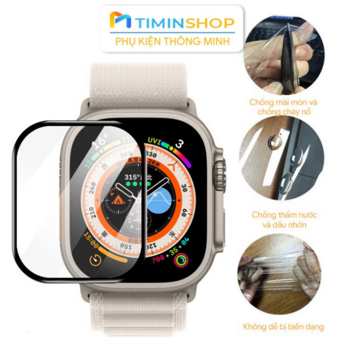 Miếng dán cường lực Apple Watch Ultra 2/ Ultra 3/ Ultra 49mm - trong suốt