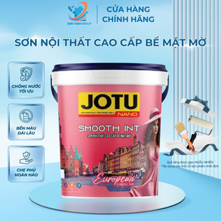   5kg 18kg  Sơn Nội Thất Cao Cấp Bề Mặt Mờ Jotu Nano - Chịu Nước Bền Màu Sắc Độ Phủ Cao 