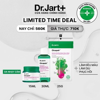 Bộ làm dịu & phục hồi Dr.Jart+ - Gel Kem | Toner | Mặt Nạ Cho Da Nhạy Cảm