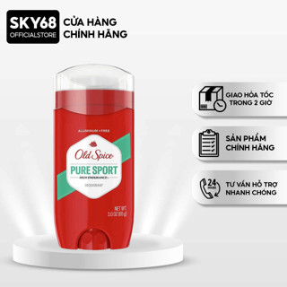 Lăn Khử Mùi Cơ Thể Dạng Sáp Old Spice Pure Sport 85g (Sáp Xanh)