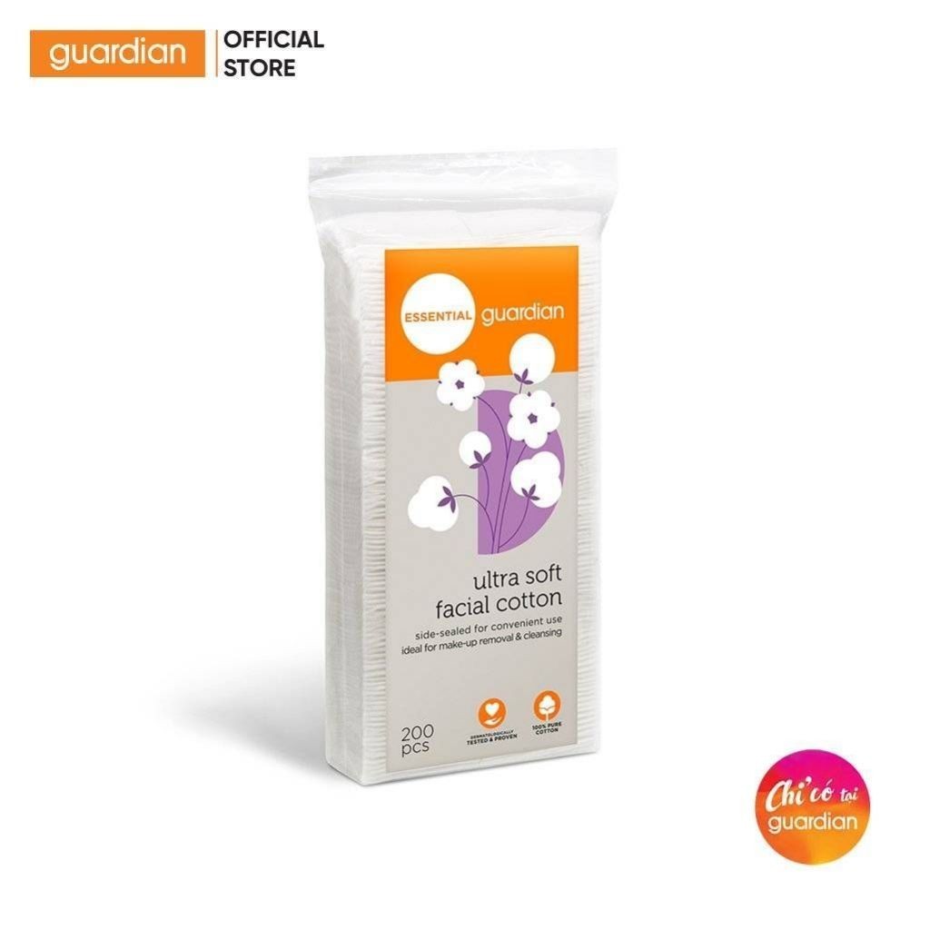 Bông Tẩy Trang Siêu Mềm Guardian Ultra Soft Facial Cotton 200 Miếng