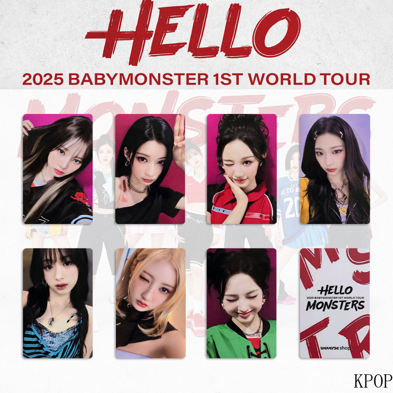 BABYMONSTER World Tour Seoul Concert Full Card Field Tuần Ngẫu Nhiên Little Card Baoguai Encore Zhen