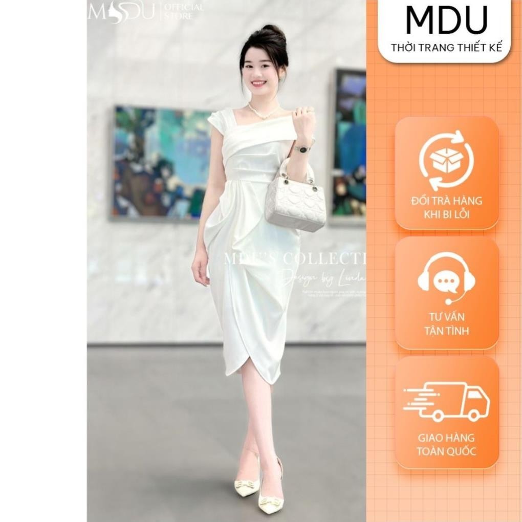 Váy Tiếu Thư MDU3350 Chất Mango Ý Thiết Kế Trễ Vai Tinh Tế Từ MDU K67-D2-2