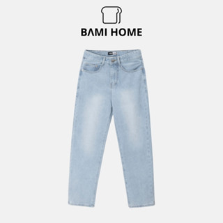 Quần baggy jean nam RETRO BAMI HOME quần dài jean nam ống suông phong cách Hàn Quốc QJ07