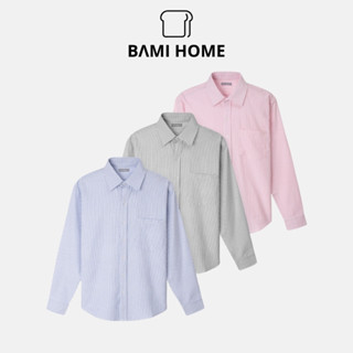 Áo sơ mi Oxford tay dài BAMI HOME Lumen Shirt, chất vải dày dặn, cao cấp ASM03