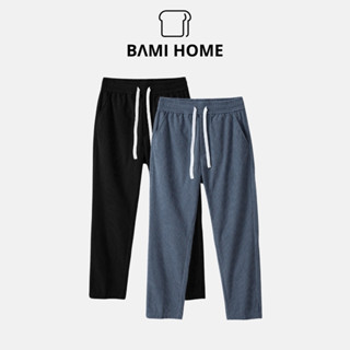 Quần baggy lưng thun nam BAMIHOME baggy nam nhung tổ ong QBG02