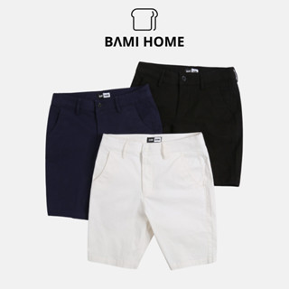 Quần short kaki cao cấp sợi spandex BAMI HOME vải mềm mịn form thoải mái dễ phối đồ QK08