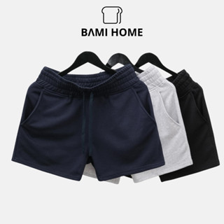 Quần short thể thao nam basic BAMIHOME chất vải nỉ chân cua khô thoáng, thoải mái QN08