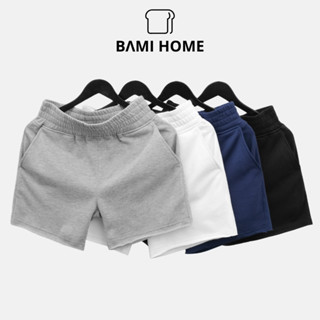 Quần short thể thao bản rộng không lai BAMIHOME chất vải nỉ chân cua khô thoáng, thoải mái QN09